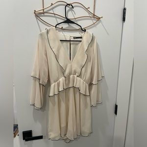 Zara Ruffled Short Jumpsuit